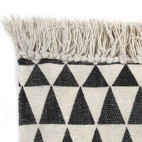 Thumbnail for Kelim-Teppich Baumwolle 120x180 cm mit Muster Schwarz/Weiß