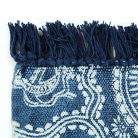 Thumbnail for Kelim-Teppich Baumwolle 120x180 cm mit Muster Blau