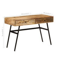 Thumbnail for Schreibtisch mit Schubladen Massivholz Mango 110×50×76 cm