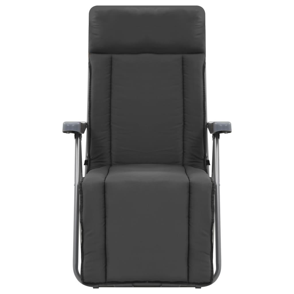 Klappbare Gartenstühle mit Polstern 2 Stk. Grau