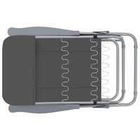 Thumbnail for Klappbare Gartenstühle mit Polstern 2 Stk. Grau