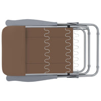 Thumbnail for Klappbare Gartenstühle mit Auflagen 2 Stk. Braun