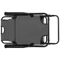 Thumbnail for Klappbare Sonnenliegen 2 Stk. mit Fußablage Grau