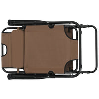 Thumbnail for Klappbare Sonnenliegen 2 Stk. mit Fußablage Braun