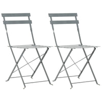 Thumbnail for 3-tlg. Bistro-Set Stahl Grau
