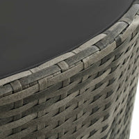 Thumbnail for 7-tlg. Garten-Lounge-Set mit Auflagen Poly Rattan Grau