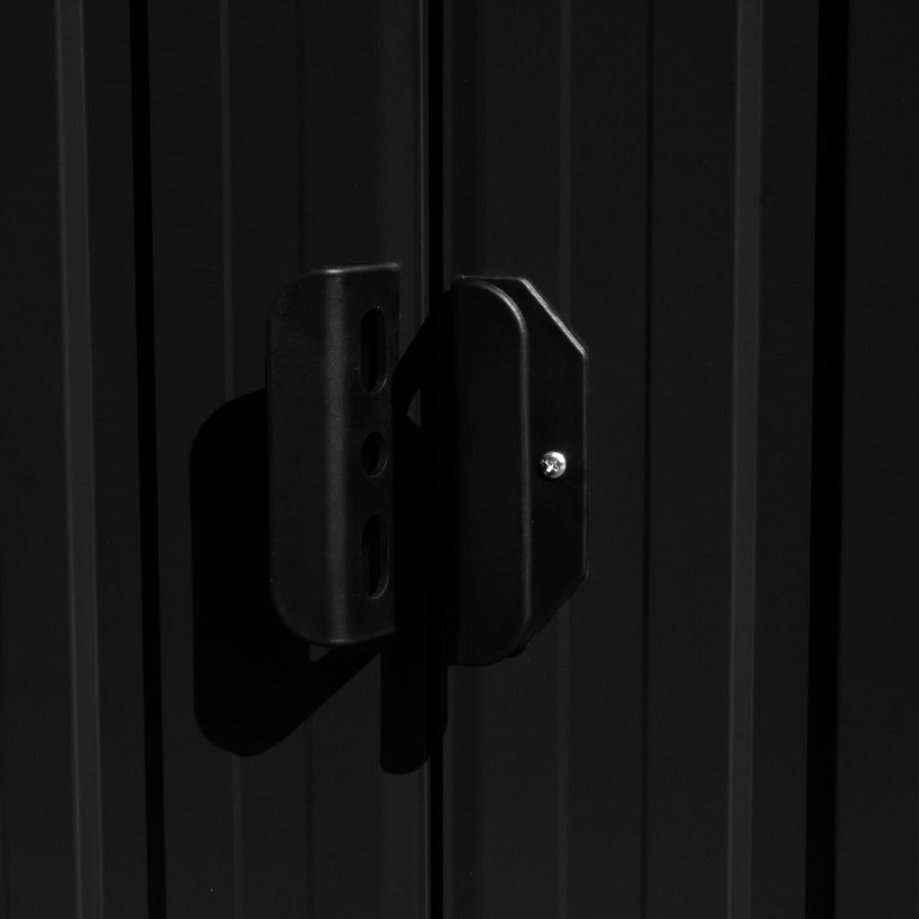 Geräteschuppen 257×298×178 cm Metall Anthrazit