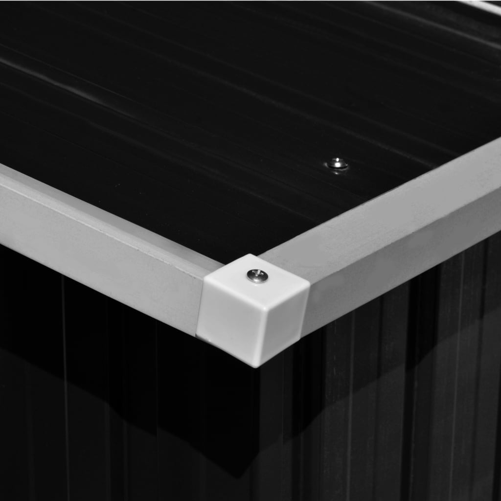 Geräteschuppen 257×298×178 cm Metall Anthrazit