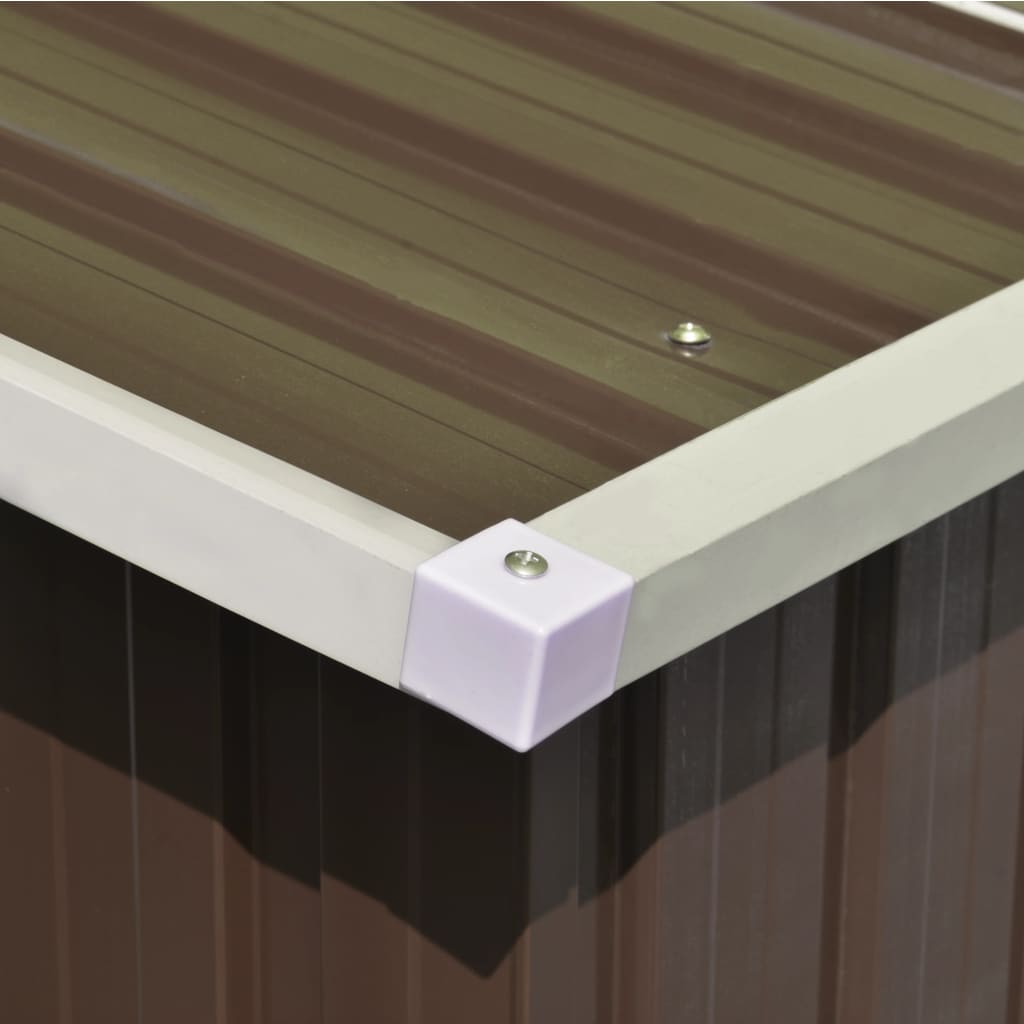 Geräteschuppen 257×298×178 cm Metall Braun