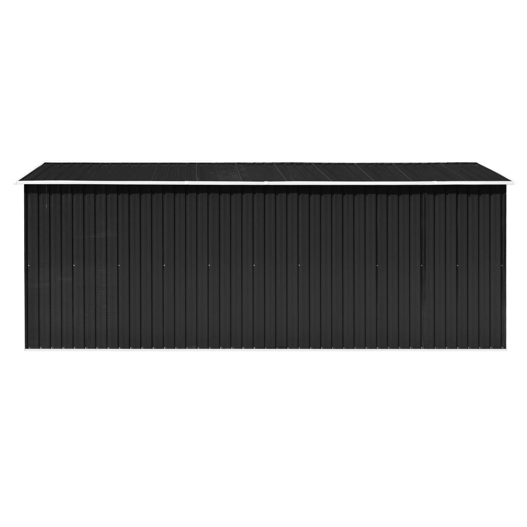 Geräteschuppen 257x489x181 cm Metall Anthrazit