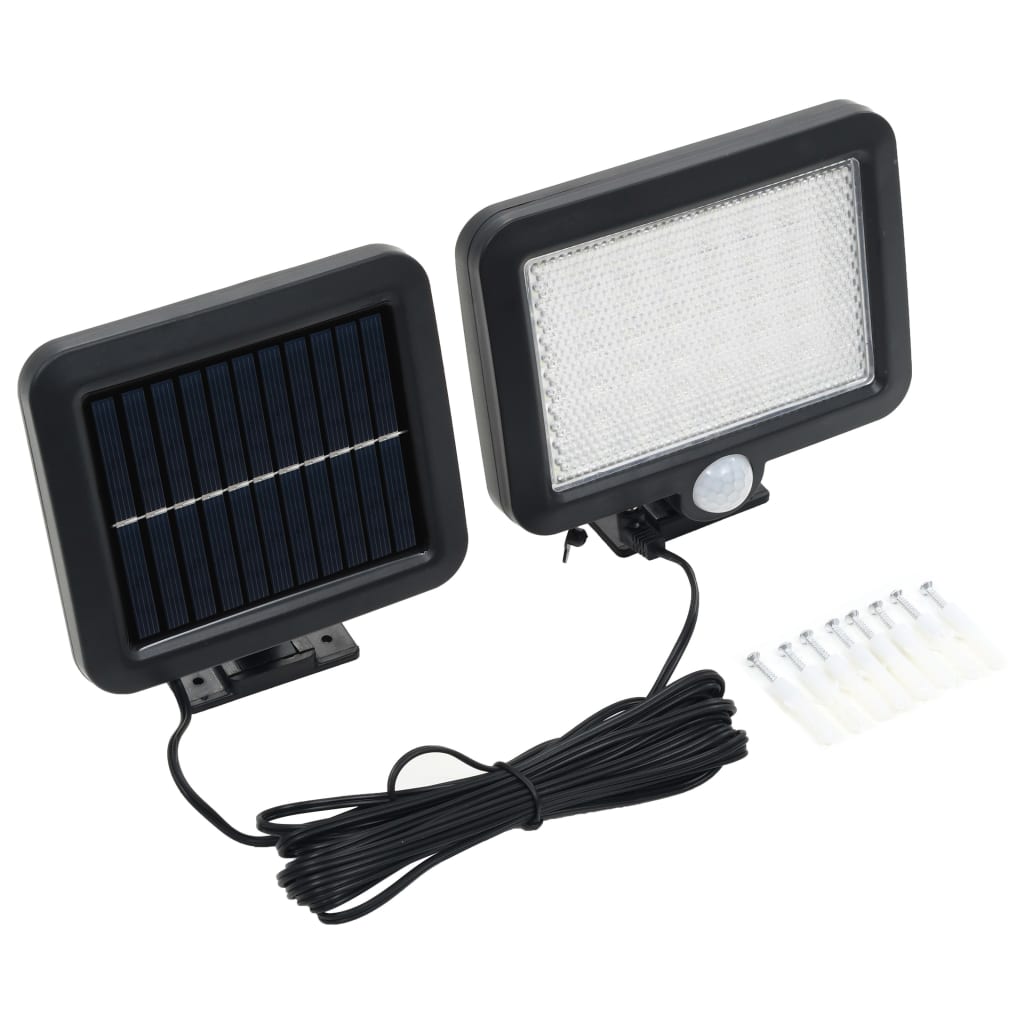 Solarlampe mit Bewegungsmelder LED-Leuchtmittel Weiß