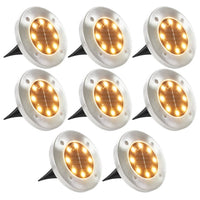 Thumbnail for Solar-Bodenleuchten 8 Stk. LED-Leuchtmittel Warmweiß