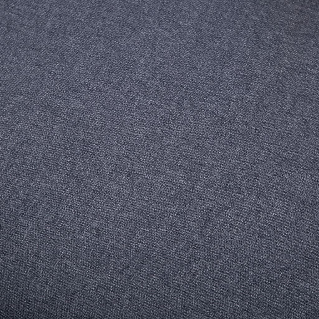 Hocker Stoffbezug 73 x 43 x 42 cm Dunkelgrau