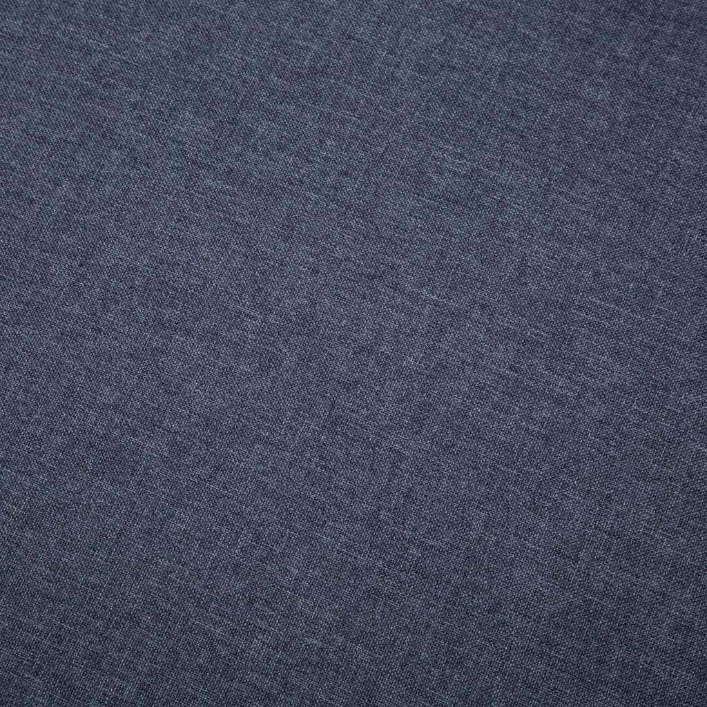 Sofa in L-Form Stoffbezug 186 x 136 x 79 cm Dunkelgrau