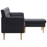Thumbnail for Sofa L-Form Stoff 171,5x138x81,5 cm Dunkelgrau