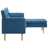 Thumbnail for Sofa L-Form Stoff 171,5x138x81,5 cm Blau