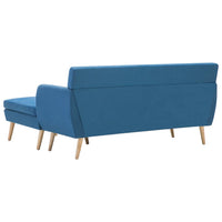 Thumbnail for Sofa L-Form Stoff 171,5x138x81,5 cm Blau