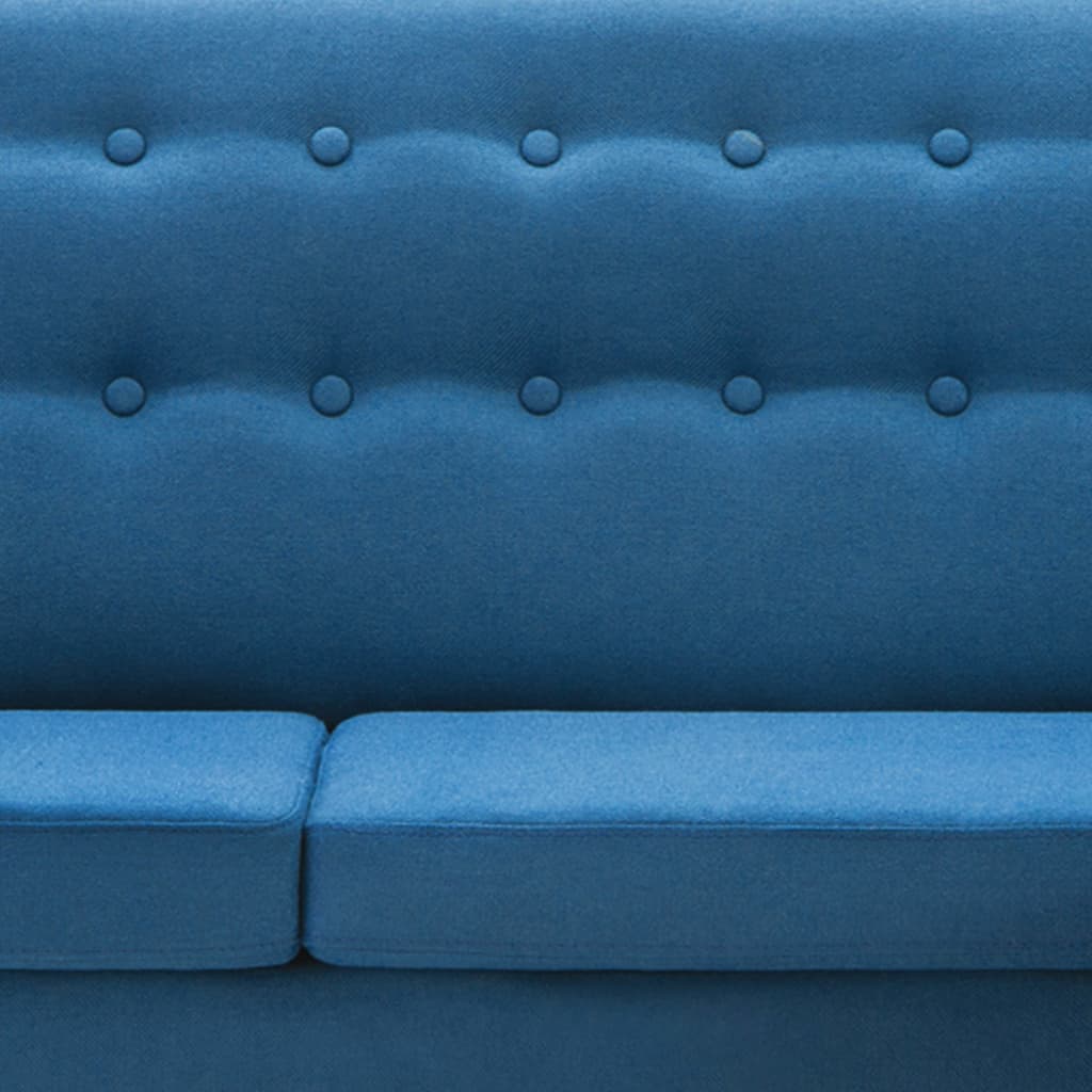 Sofa L-Form Stoff 171,5x138x81,5 cm Blau