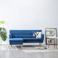 Thumbnail for Sofa L-Form Stoff 171,5x138x81,5 cm Blau