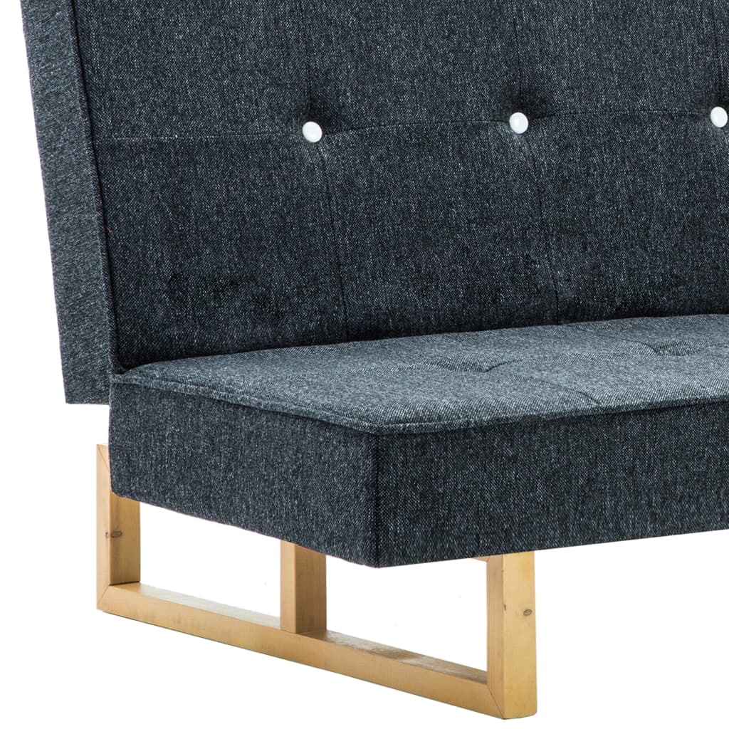 Schlafsofa Stoff Dunkelgrau