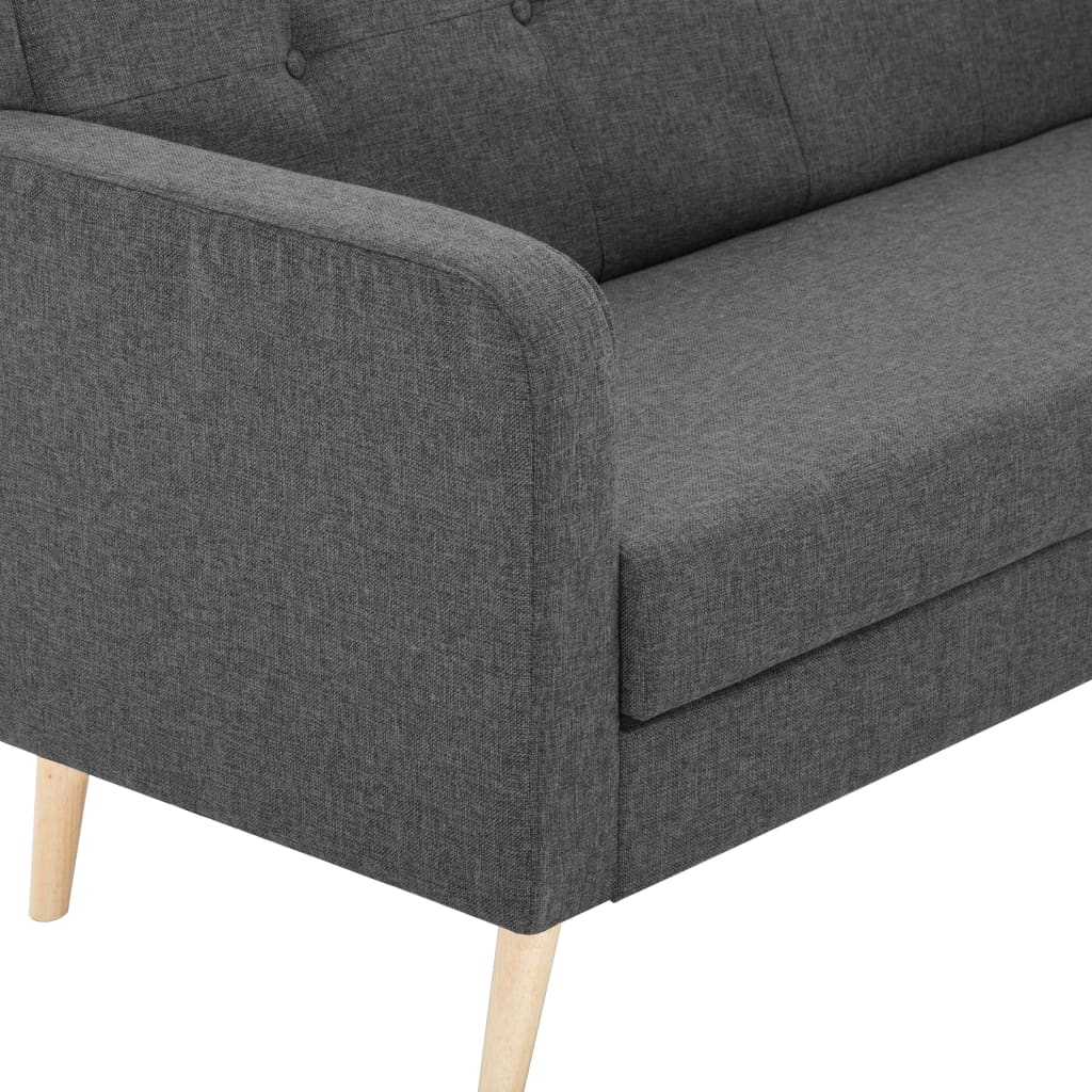 Sofa Stoff Dunkelgrau