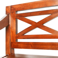 Thumbnail for Batavia-Sitzbank 98 cm Mahagoni Massivholz Dunkelbraun