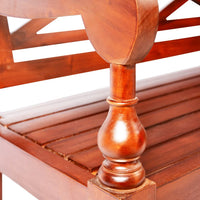 Thumbnail for Batavia-Sitzbank 98 cm Mahagoni Massivholz Dunkelbraun