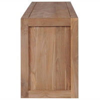 Thumbnail for TV-Schrank Massivholz Teak mit natürlichem Finish 120×30×40 cm