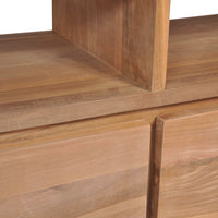 Thumbnail for TV-Schrank Massivholz Teak mit natürlichem Finish 120×30×40 cm