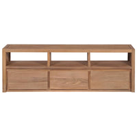 Thumbnail for TV-Schrank Massivholz Teak mit natürlichem Finish 120×30×40 cm