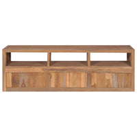 Thumbnail for TV-Schrank Massivholz Teak mit natürlichem Finish 120×30×40 cm