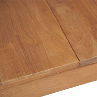 Thumbnail for Esstisch Massivholz Teak mit Natürlichem Finish 120x60x76 cm