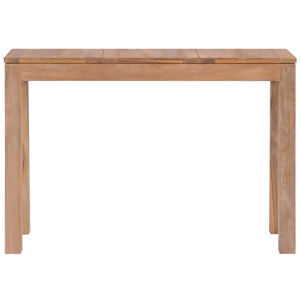 Konsolentisch Teakholz Massiv Natürliches Finish 110x35x76 cm
