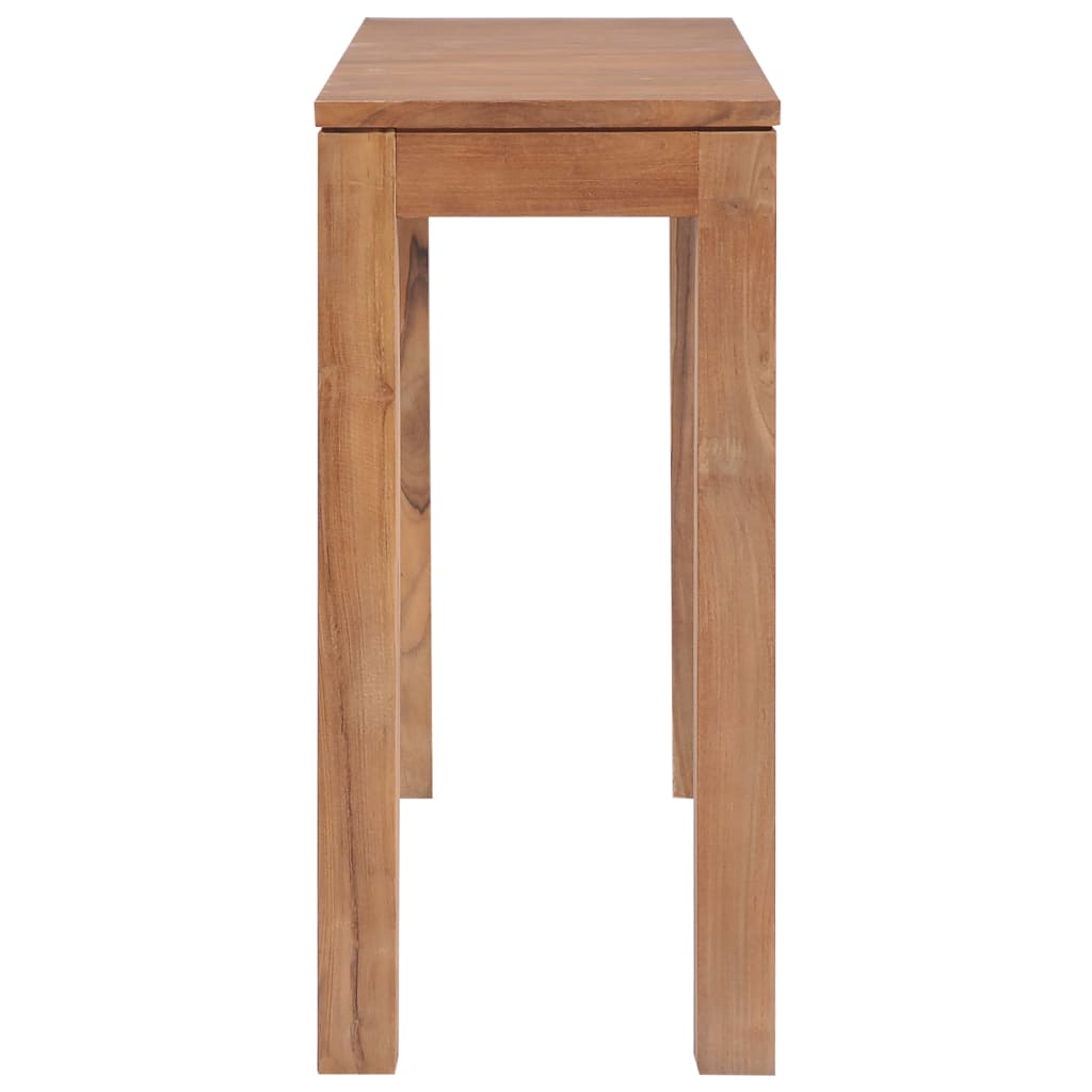 Konsolentisch Teakholz Massiv Natürliches Finish 110x35x76 cm