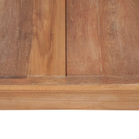 Thumbnail for Konsolentisch Teakholz Massiv Natürliches Finish 110x35x76 cm