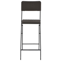 Thumbnail for Klappbare Barstühle 2 Stk. HDPE und Stahl Braun Rattanoptik