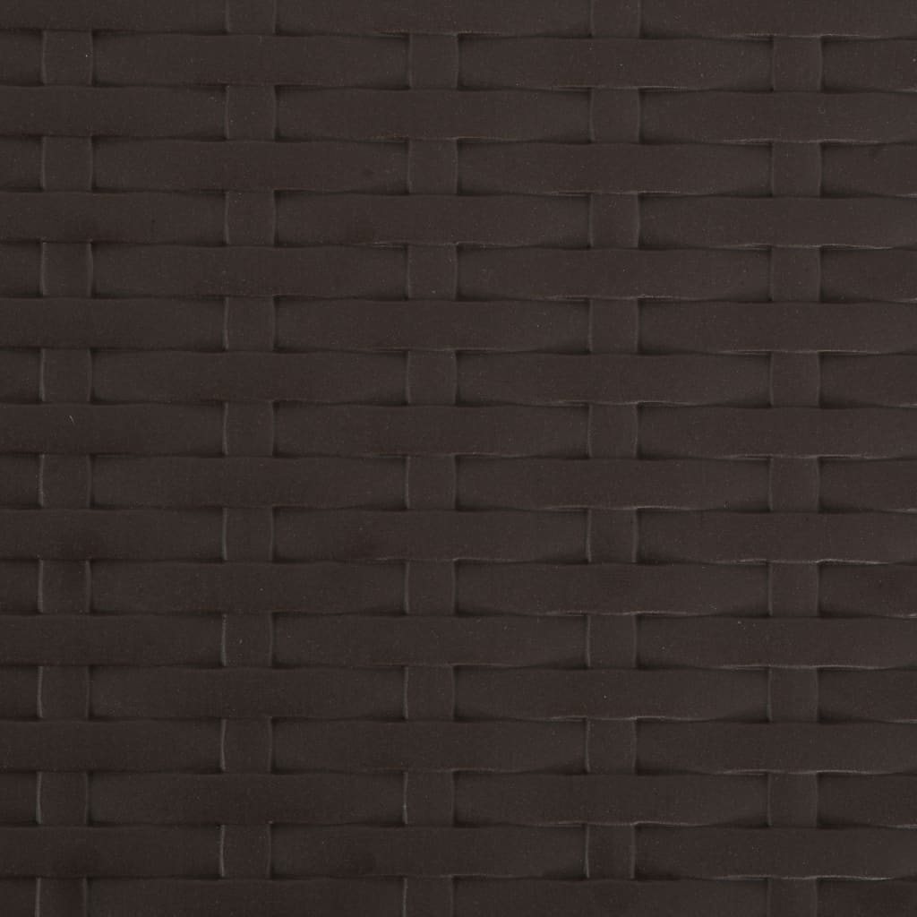 Klappbare Barstühle 2 Stk. HDPE und Stahl Braun Rattanoptik