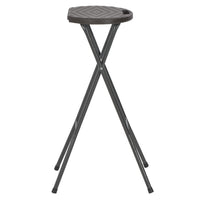 Thumbnail for Klappbare Barhocker 2 Stk. HDPE und Stahl Braun Rattanoptik