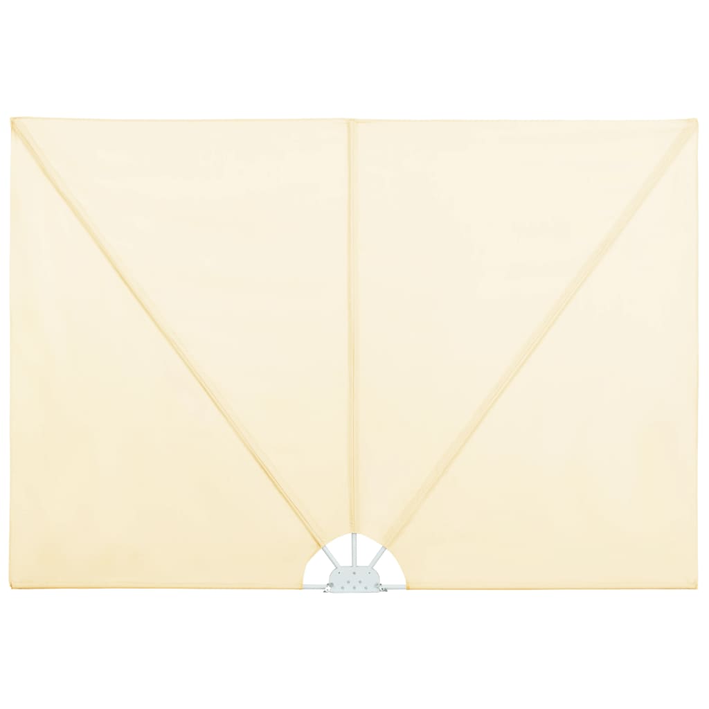 Faltbarer Terrassen-Seitenfächer Creme 300×150 cm