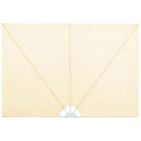 Thumbnail for Faltbarer Terrassen-Seitenfächer Creme 300×150 cm