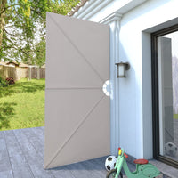 Thumbnail for Faltbarer Terrassen-Seitenfächer Creme 300×150 cm