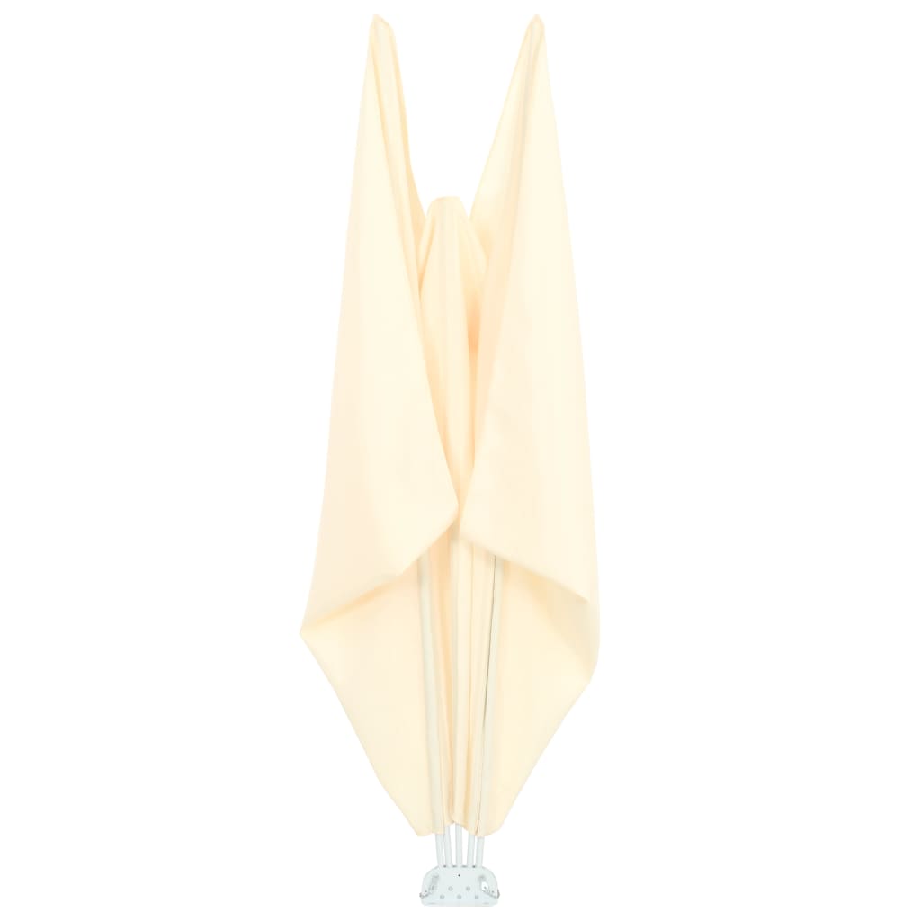 Faltbarer Terrassen-Seitenfächer Creme 300×150 cm