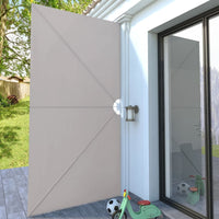 Thumbnail for Faltbarer Terrassen-Seitenfächer Creme 400×200 cm