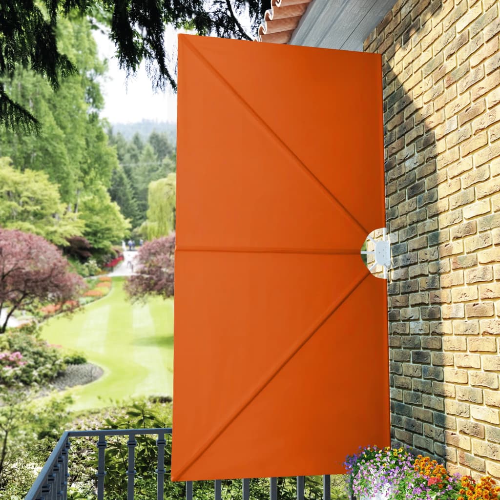 Faltbarer Terrassen-Seitenfächer Terracotta-Rot 300×150 cm