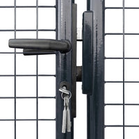 Thumbnail for Mesh-Gartentor Verzinkter Stahl 289 x 150 cm Grau