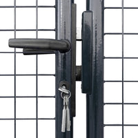 Thumbnail for Mesh-Gartentor Verzinkter Stahl 289 x 200 cm Grau