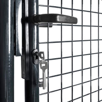 Thumbnail for Mesh-Gartentor Verzinkter Stahl 85,5x100 cm Grau