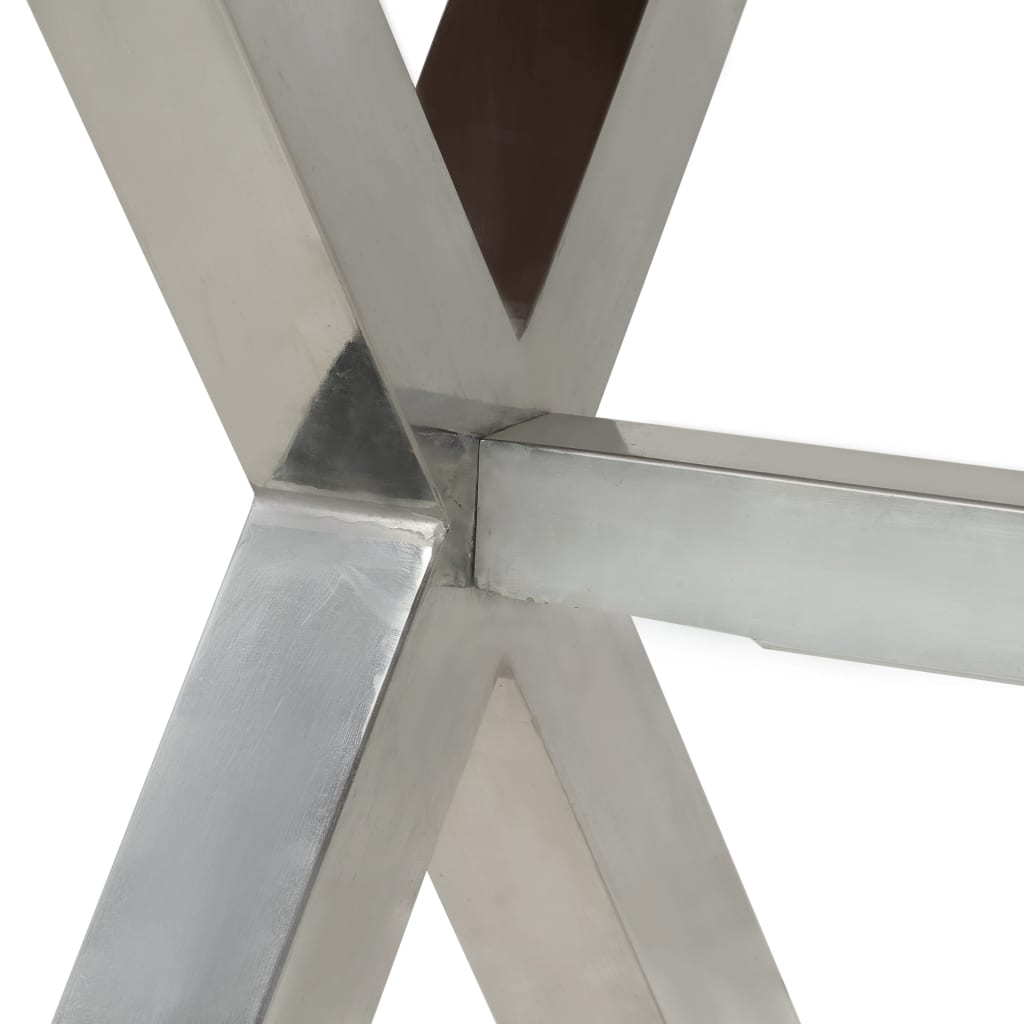 Essgruppe 7-tlg. Akazienholz Massiv mit Palisander-Finish