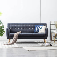 Thumbnail for 3-Sitzer-Sofa Stoffbezug 172x70x82 cm Dunkelgrau