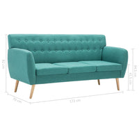Thumbnail for 3-Sitzer-Sofa Stoff 172x70x82 cm Grün